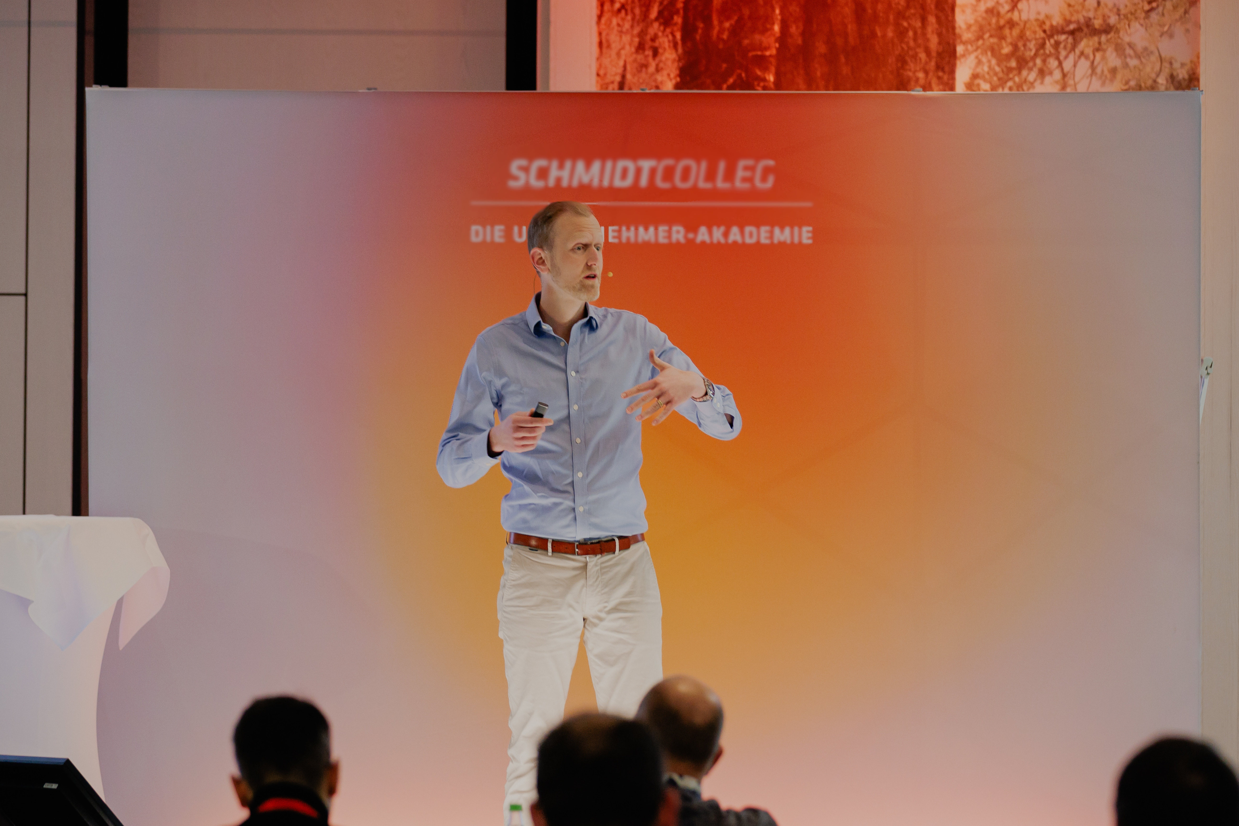 Morten Wolff auf der Bühne